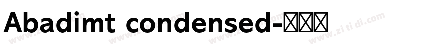 Abadimt condensed字体转换